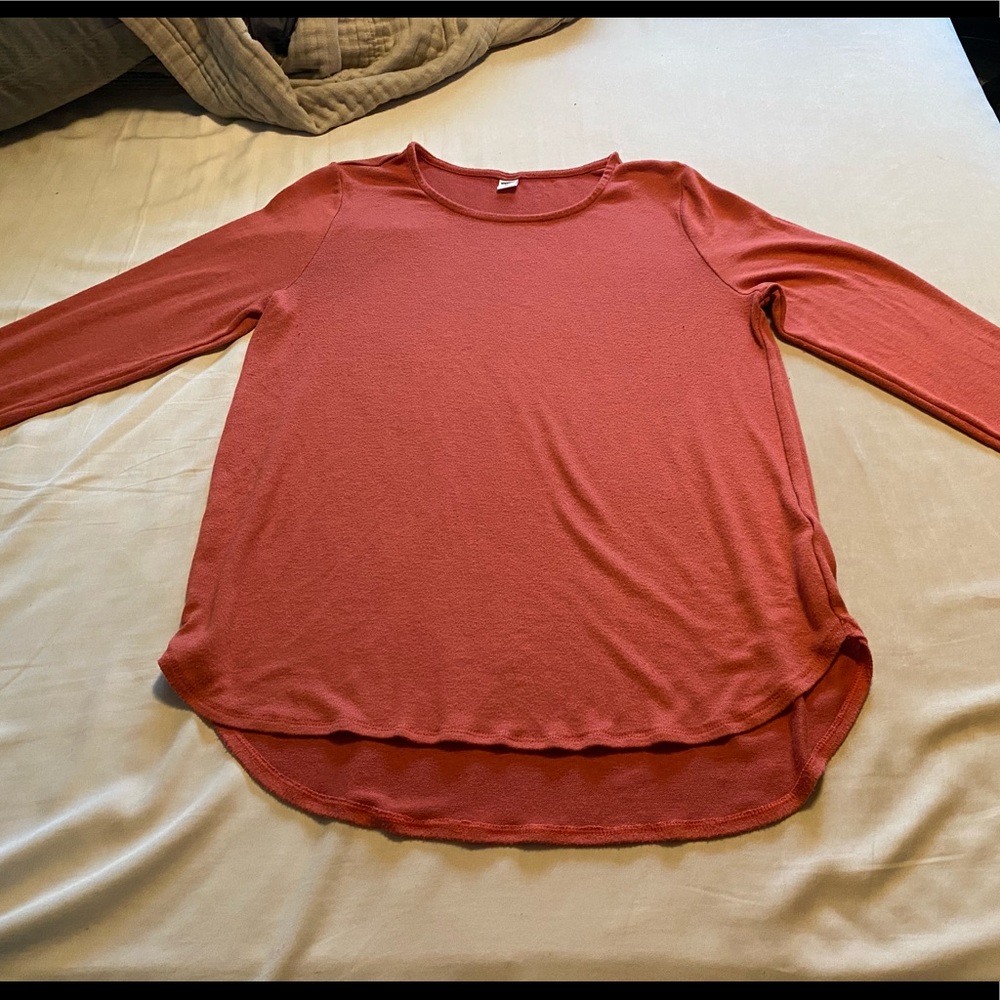 Red Heather Long Sleeve-Old Navy